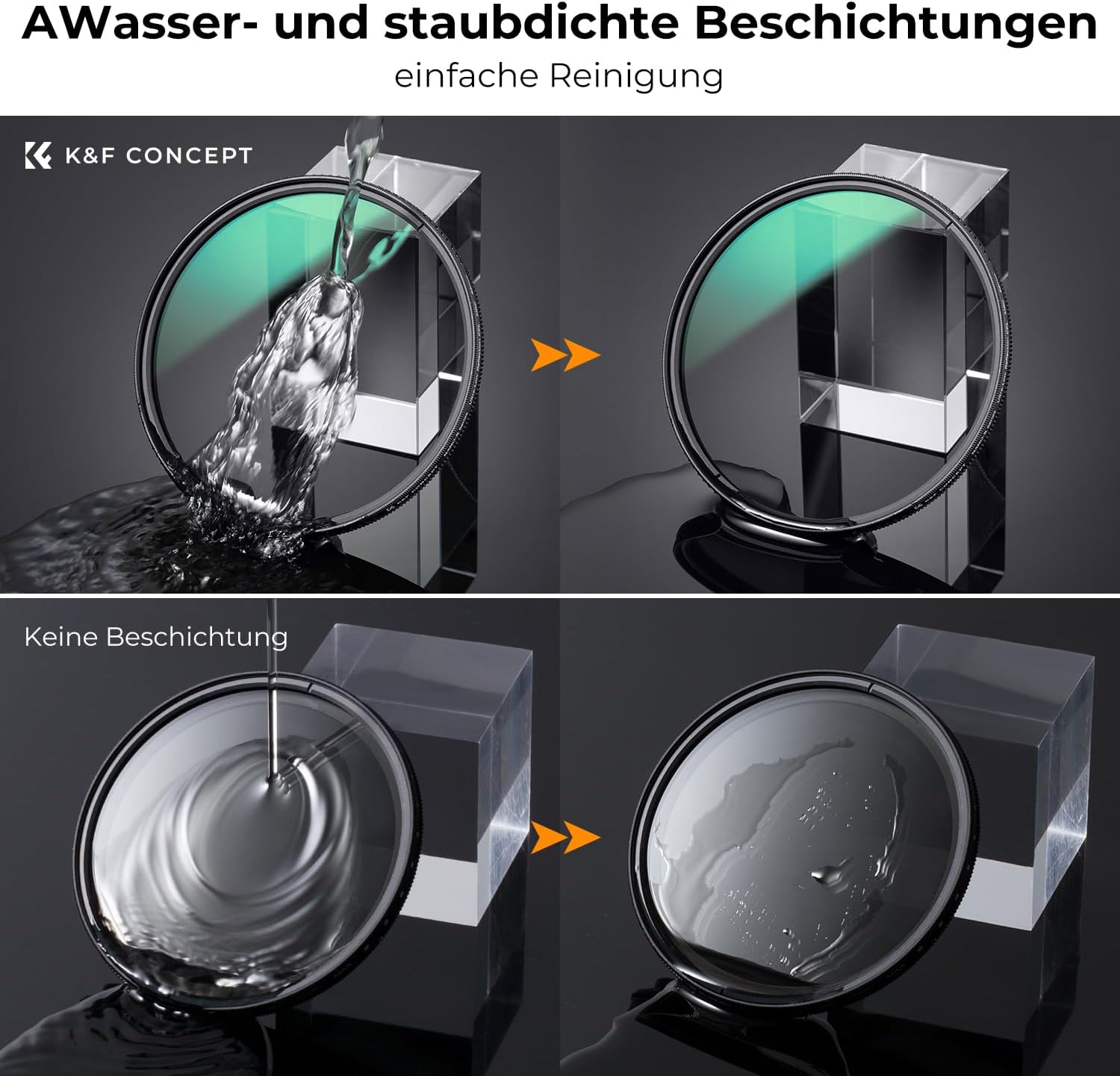 Thumbnail 6 de K&F CONCEPT Filter 67 mm CPL „Ultra-niedrige Reflexion“ Nano-Xcel