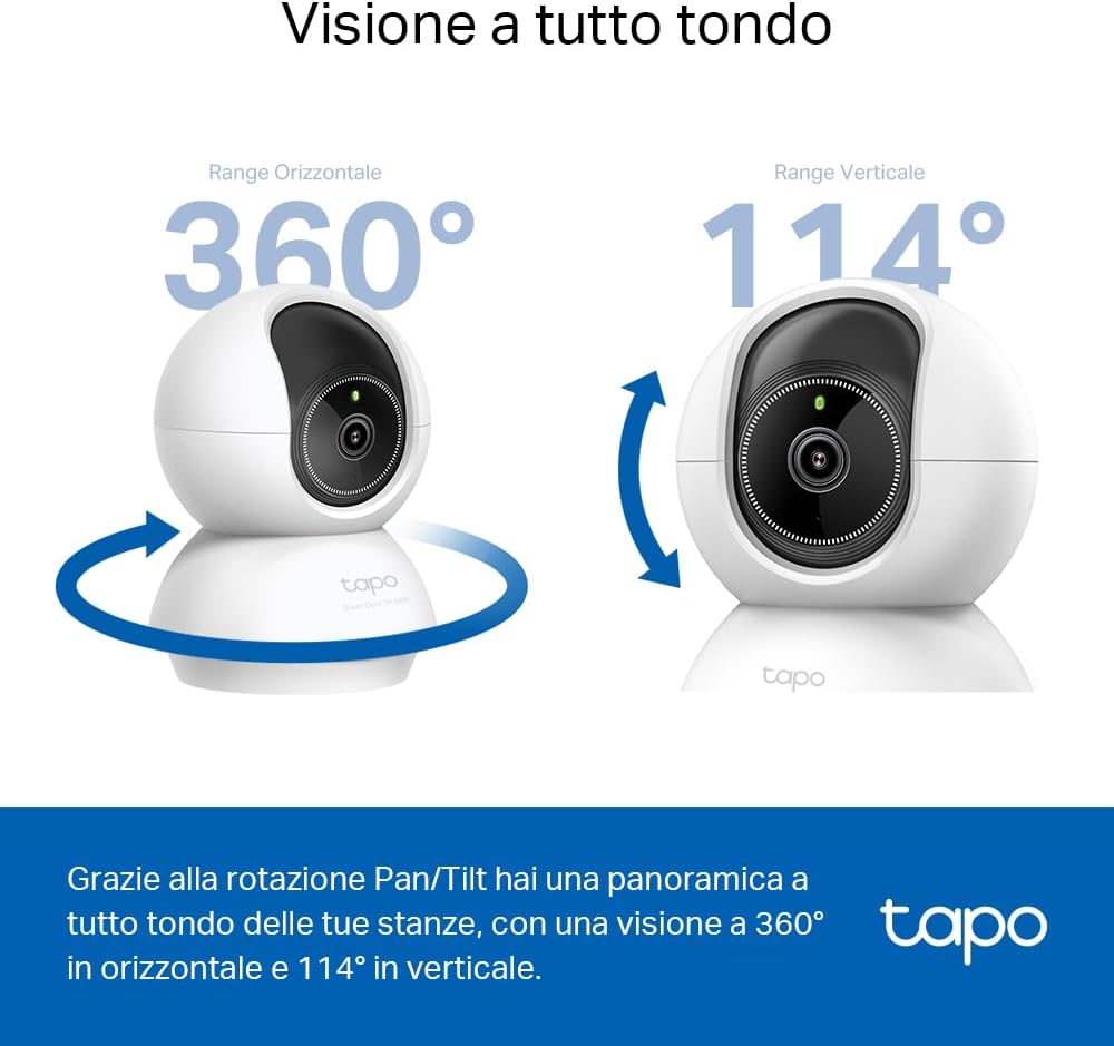Detalle 2 de Tapo C230 Telecamera Wi‑Fi interna 5 MP 3K con visione notturna