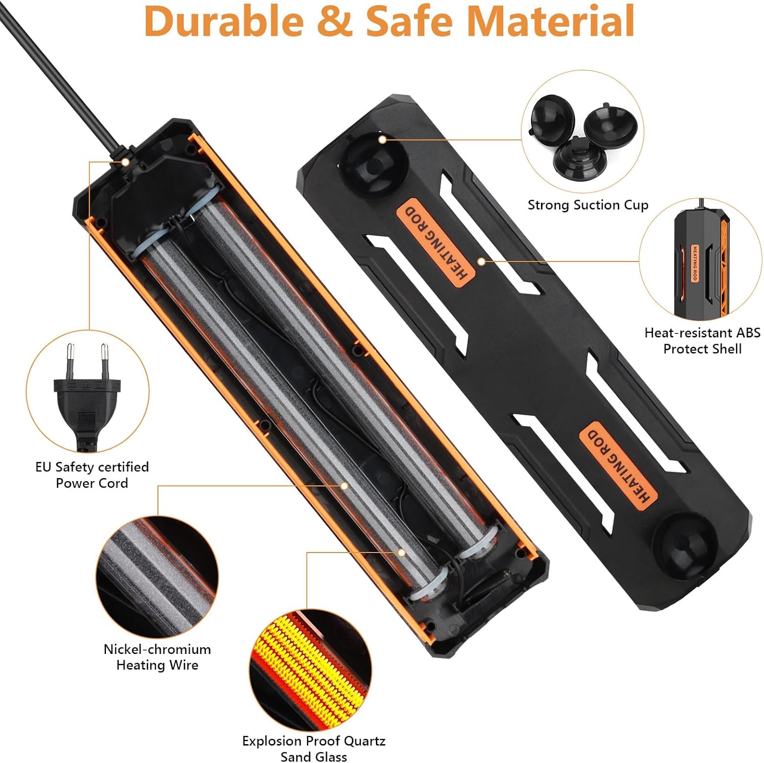Detalle 2 de hygger Aquarium Heizung 400 W mit LCD