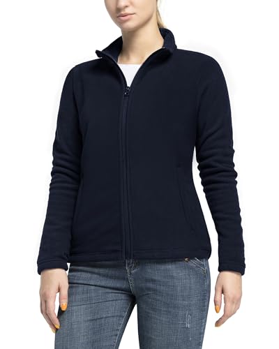 Detalle 2 de 33,000ft Women's Lightweight Fleece Jacket, Full Zip, Dark Navy Blue, Size S