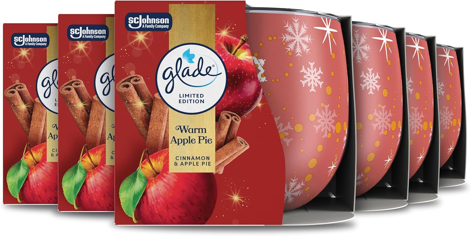 Glade Scented Candle Sleeved — Warm Apple Pie 108g 🕯