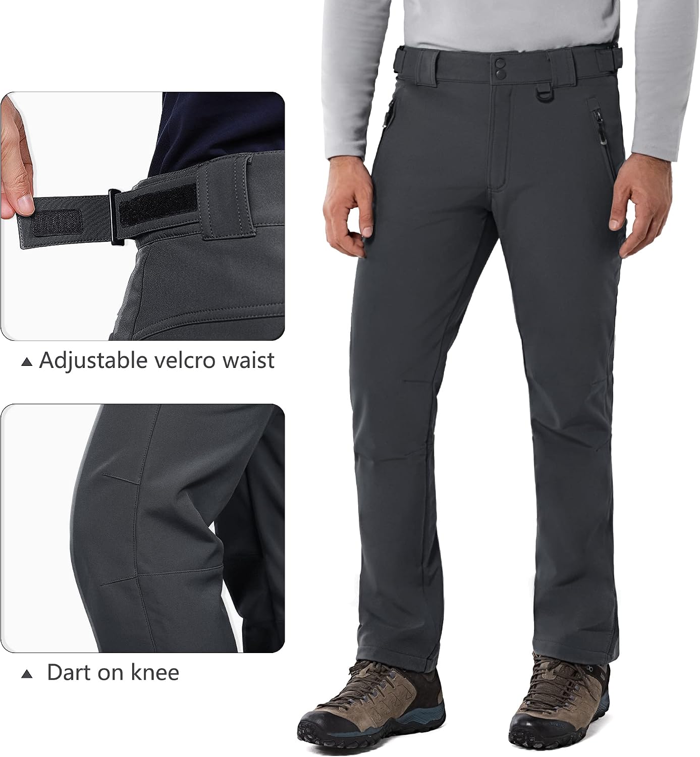 Thumbnail 5 de 33,000ft Outdoorhose Herren Softshellhose Fleece