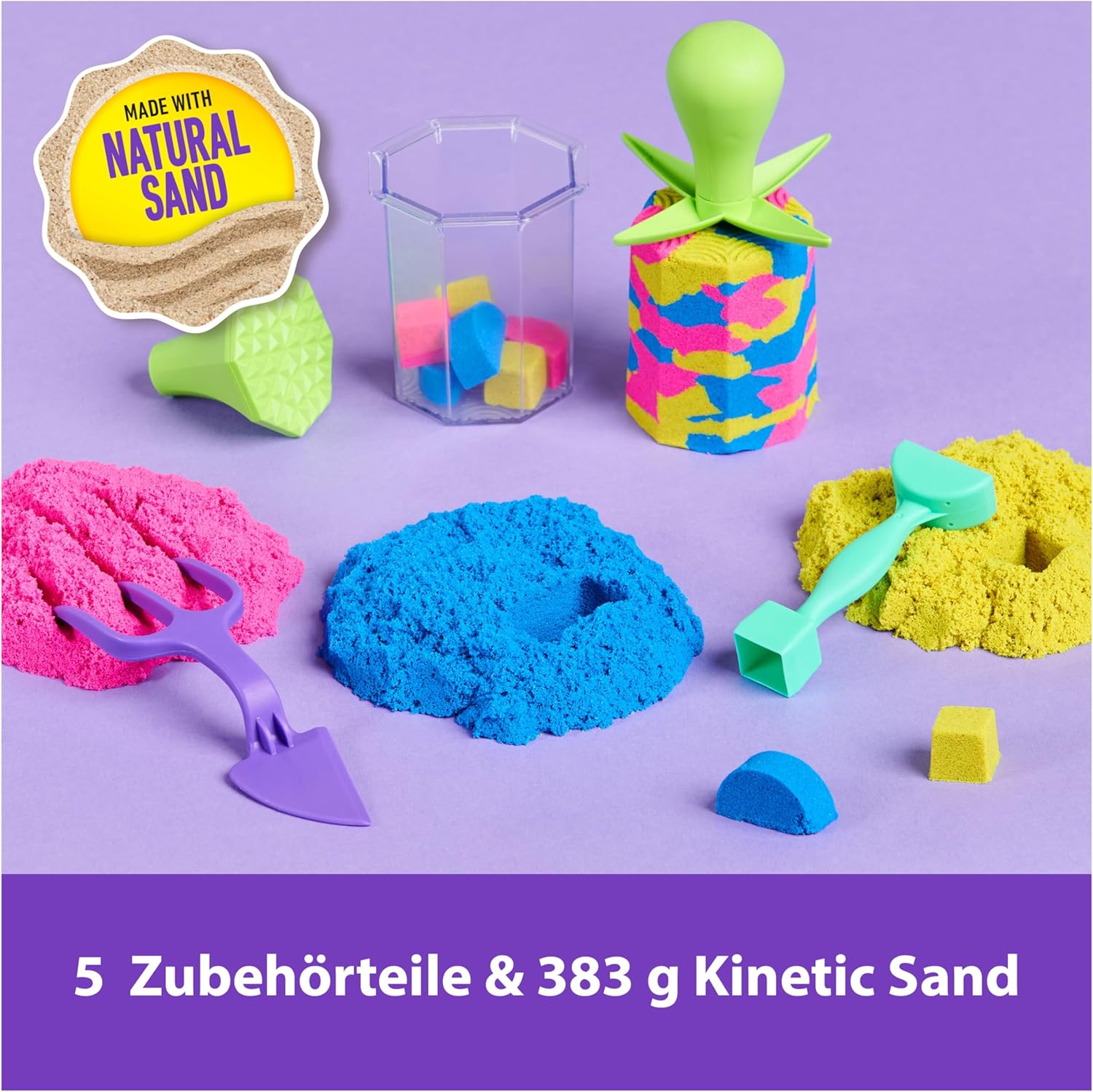 Thumbnail 1 de Kinetic Sand Squish N' Create Set 382 g