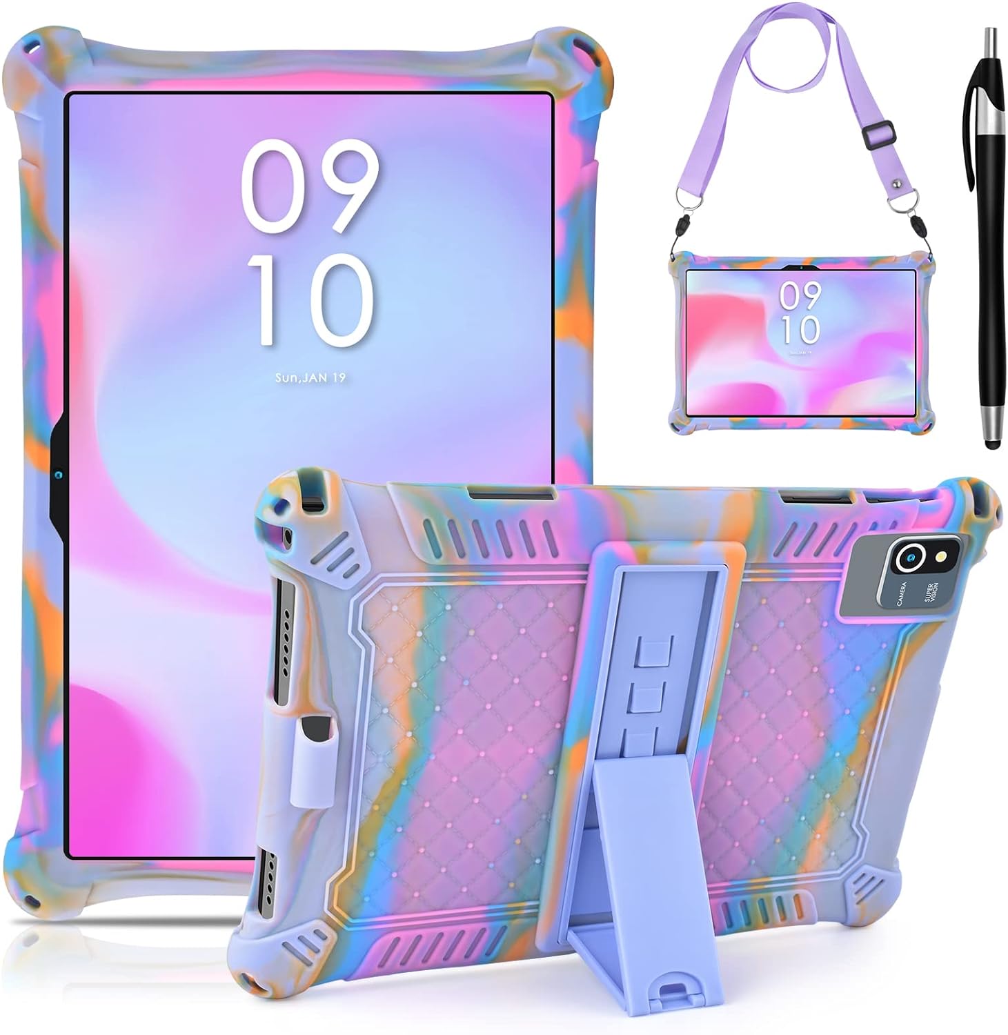 Detalle de KATUMO Universal Silicone Case for 10.1 inch tablets (with pen, shoulder strap)