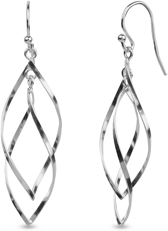 Detalle de LeCalla Sterling Silberschmuck Tropfenohrring 40 mm