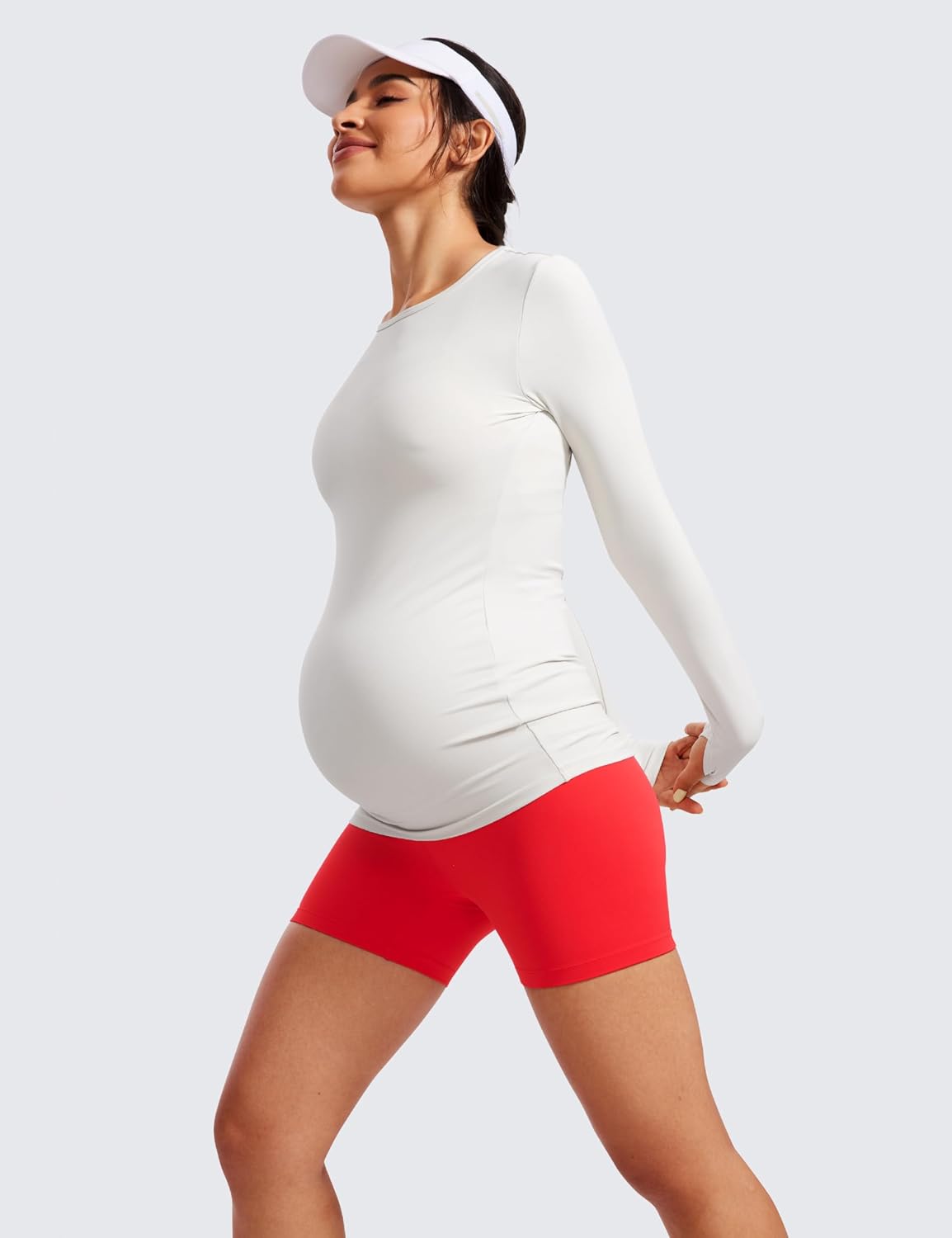 Detalle de Short de maternité CRZ YOGA Butterluxe 15 cm – yoga, post-partum et entraînement