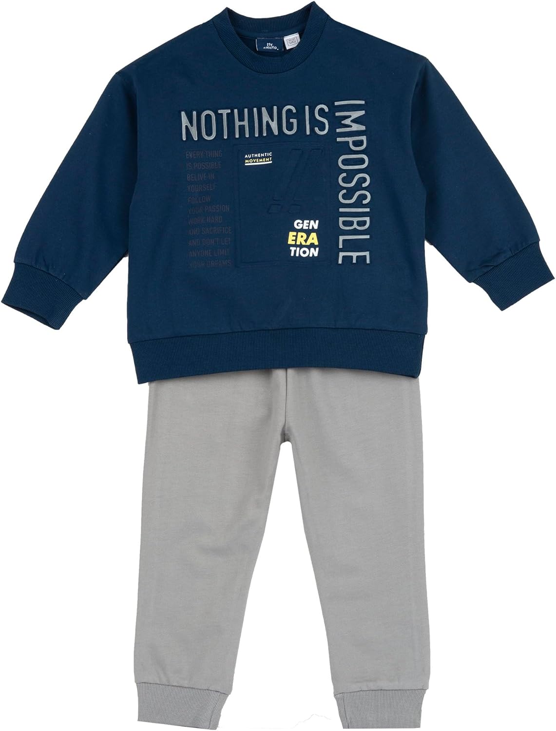 Detalle de Chicco Tuta Bambino Completo con Felpa e Pantalone: comodità everyday con stile