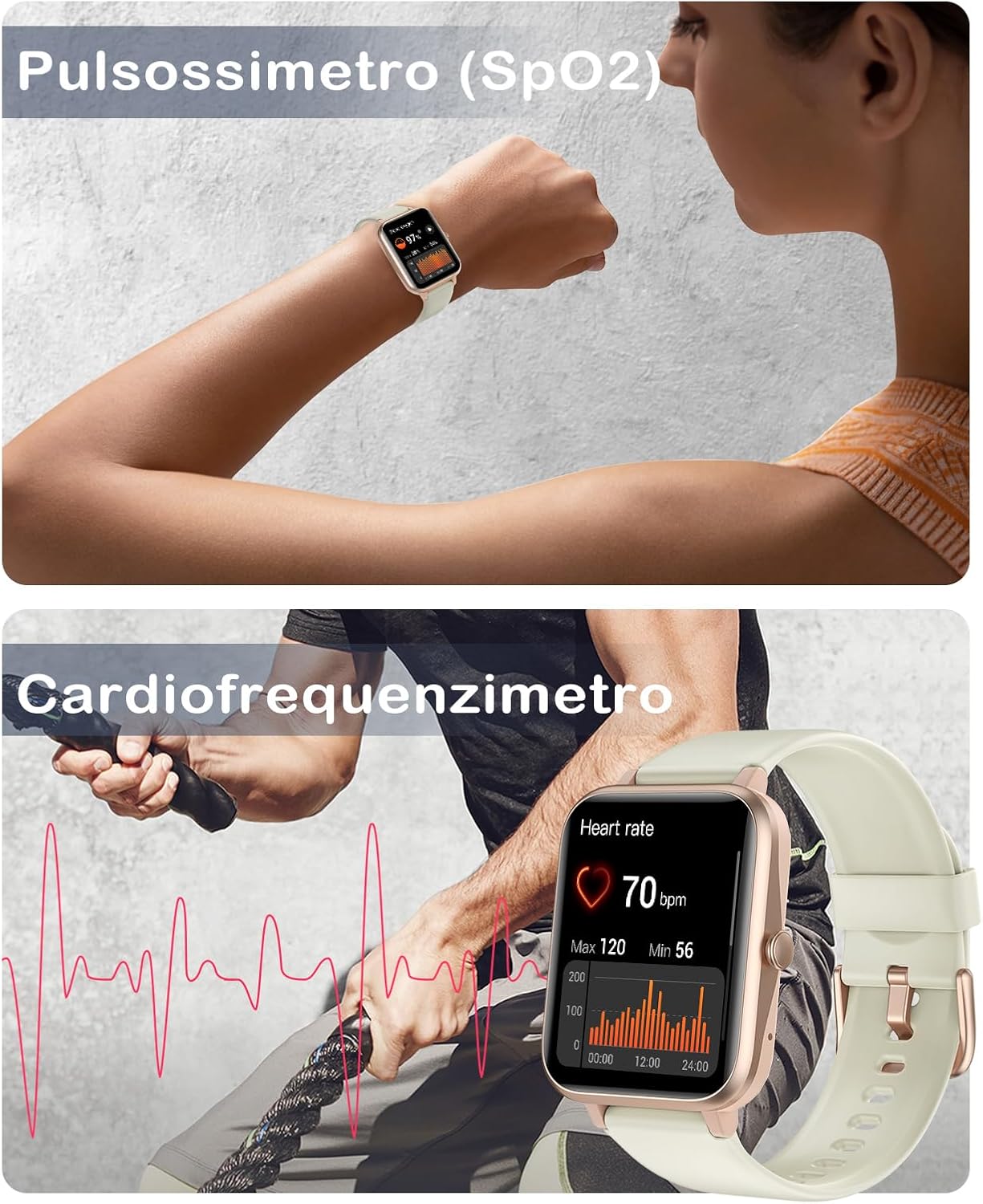 Thumbnail 4 de GRV Orologio da donna Bluetooth con 100+ modalità