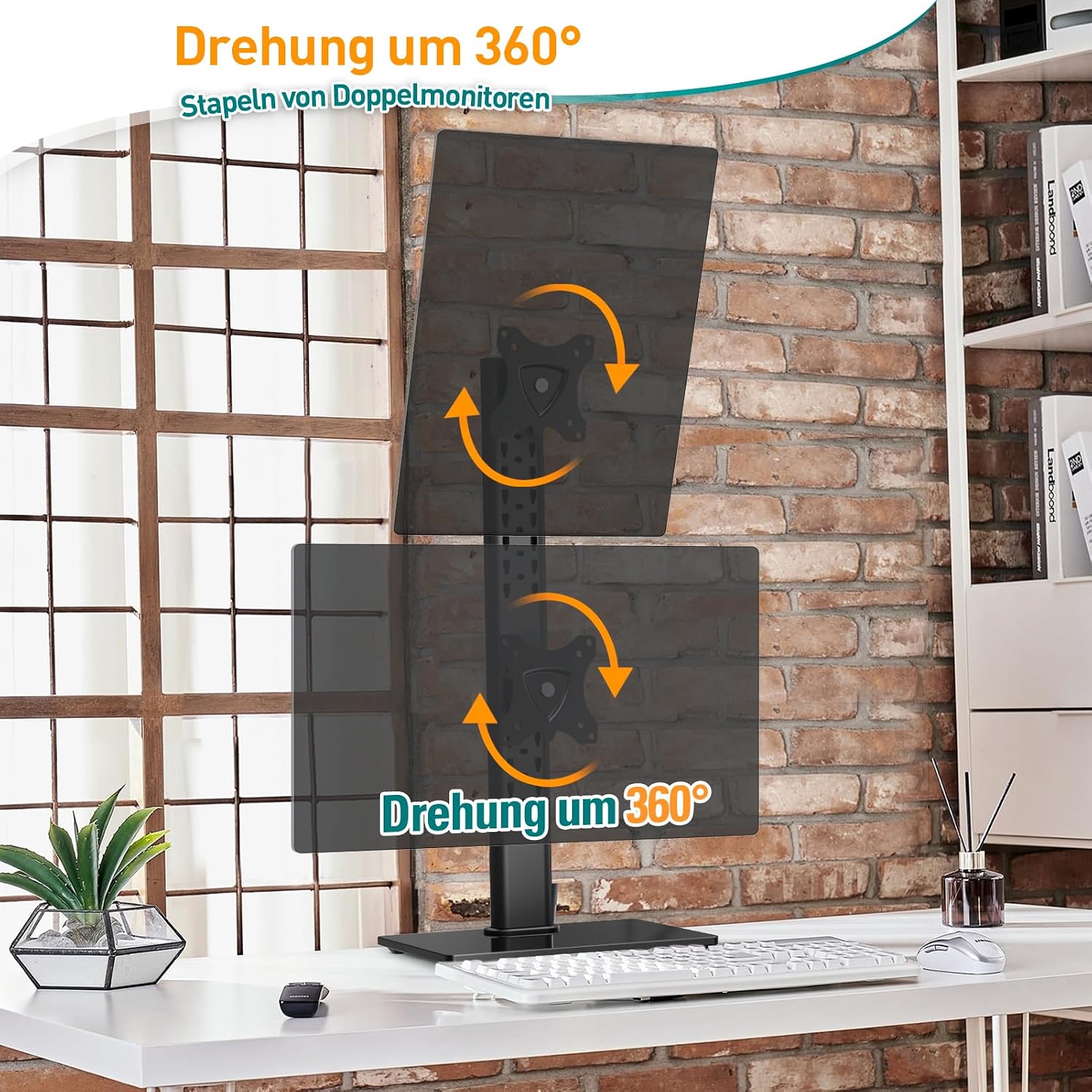 Detalle de ELIVED Dual Monitor Ständer für 32 Zoll