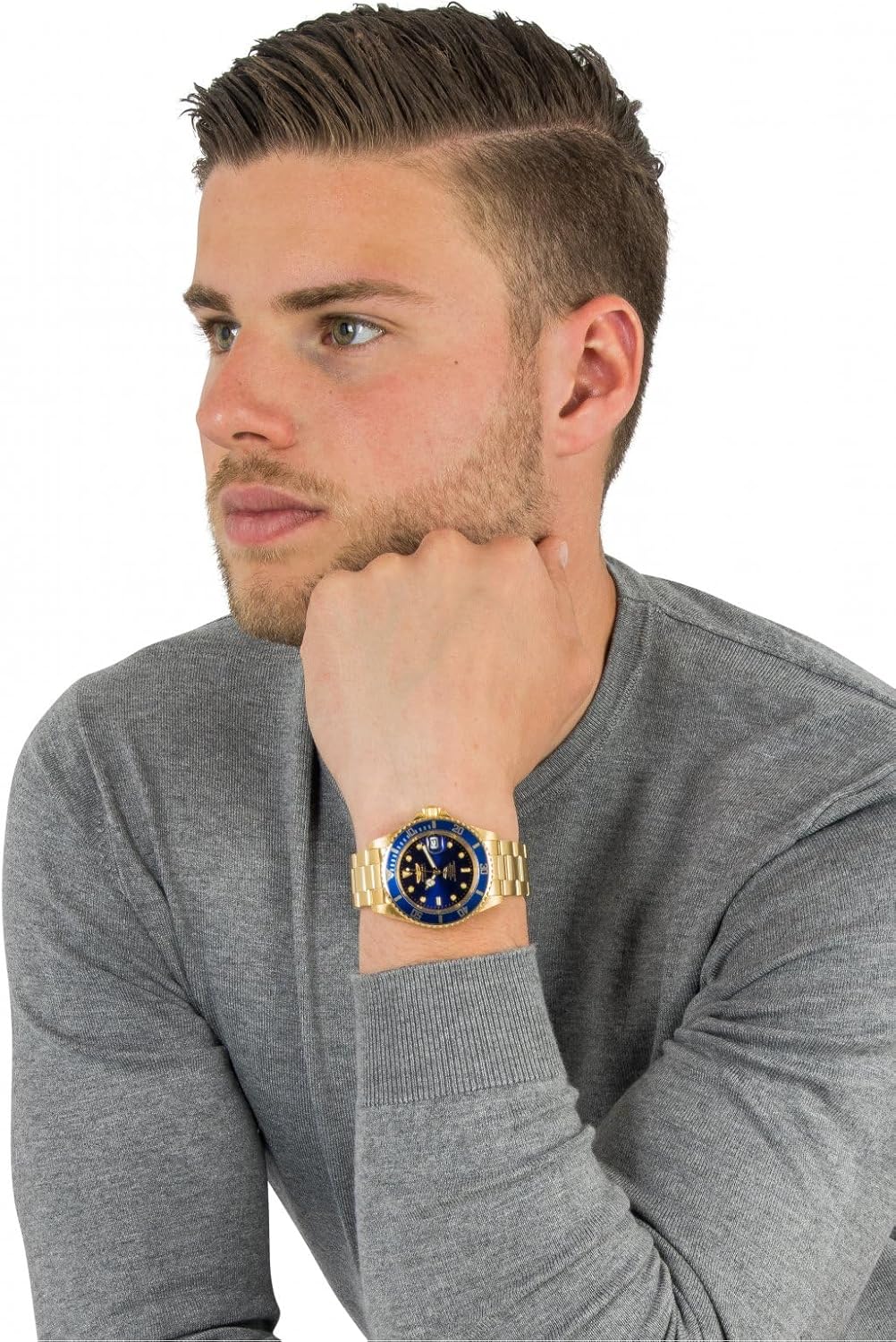 Detalle de Invicta Pro Diver Montre Homme – Mouvement Automatique, Acier Inoxydable, 40 mm