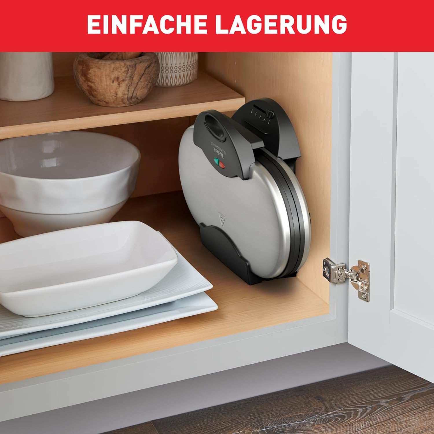 Thumbnail 3 de Tefal Doppel-Herzwaffeleisen WM311D mit stufenlosem Temperaturregler, 1200 W