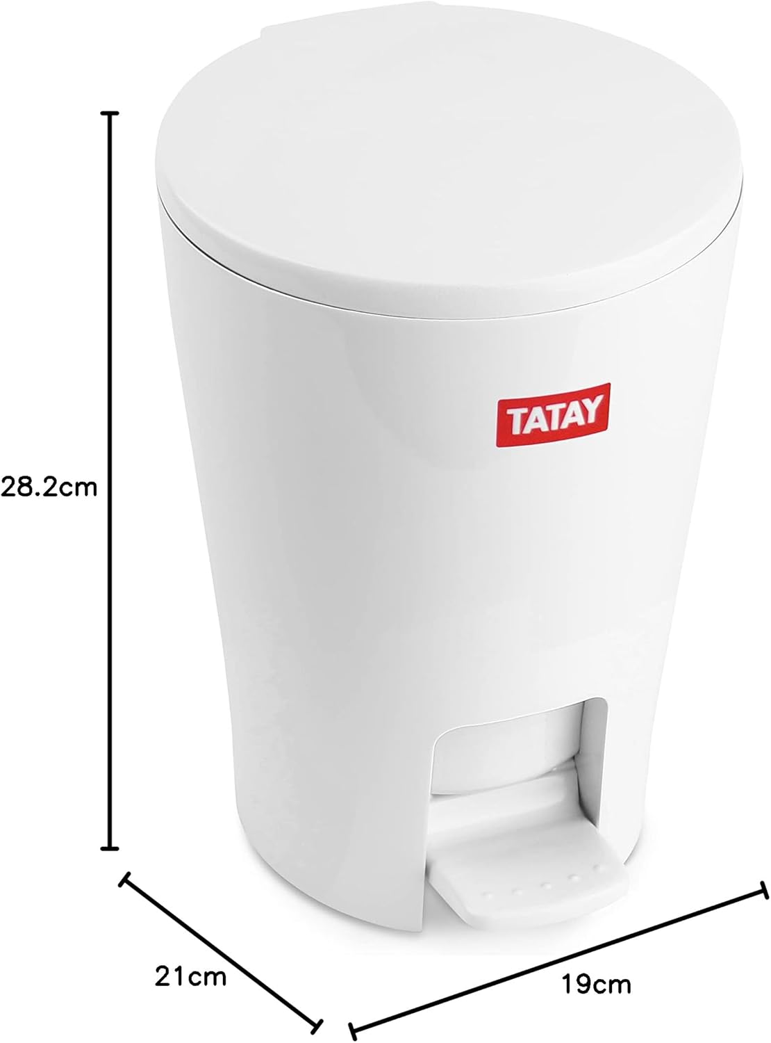 Thumbnail 4 de TATAY Poubelle de Salle de Bain à Pédale 5L — pratique, durable et compact