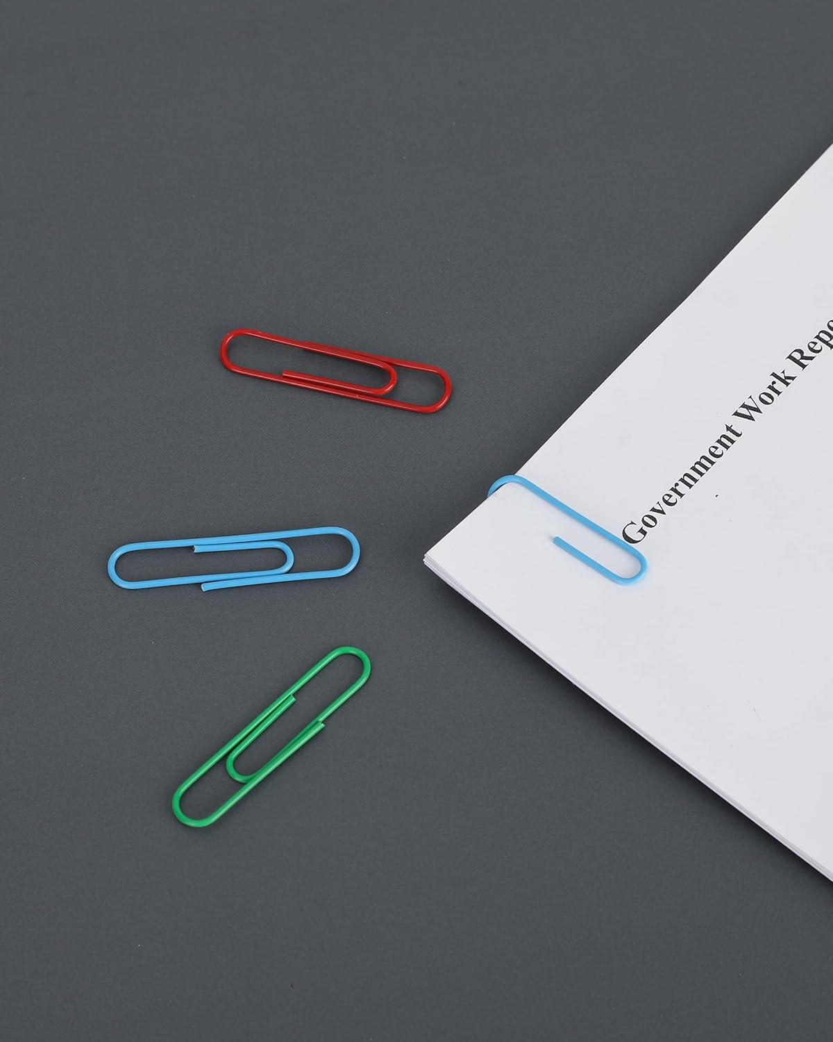 Thumbnail 4 de PAPERPAL 540-Count Vinyl-Coated Paper Clips, 2 Sizes, 6 Colors