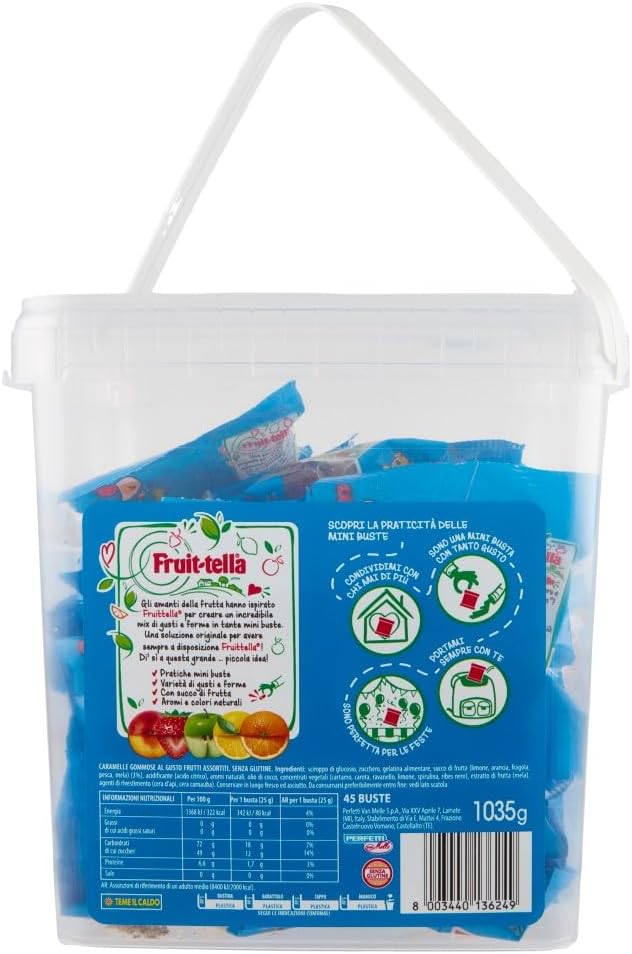 Thumbnail 3 de Fruittella Crazy Mix Jar Caramelle Gommose: Gusti assortiti in secchiello da 45 mini bustine da 25 g