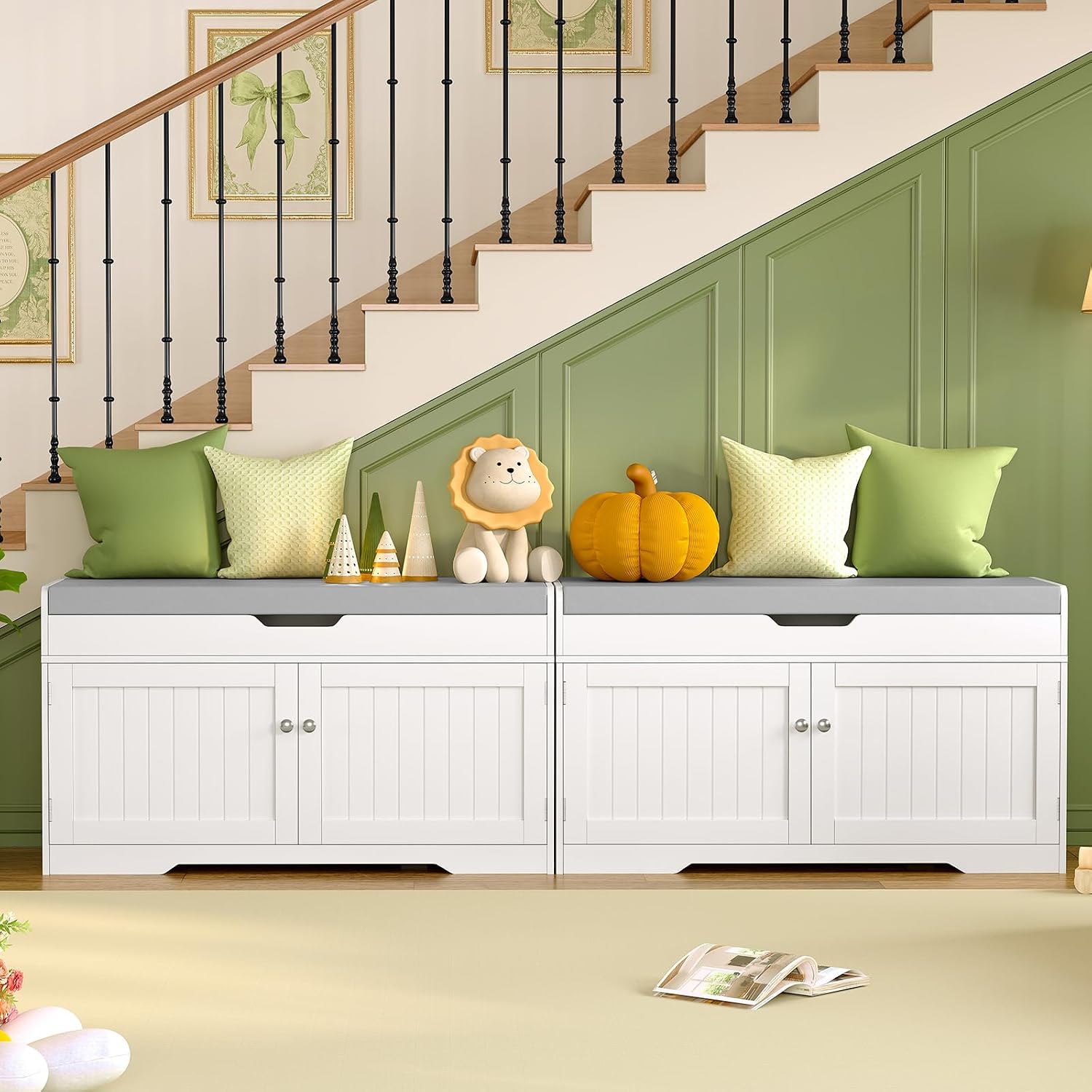 Detalle de TEENFON Storage Bench, White