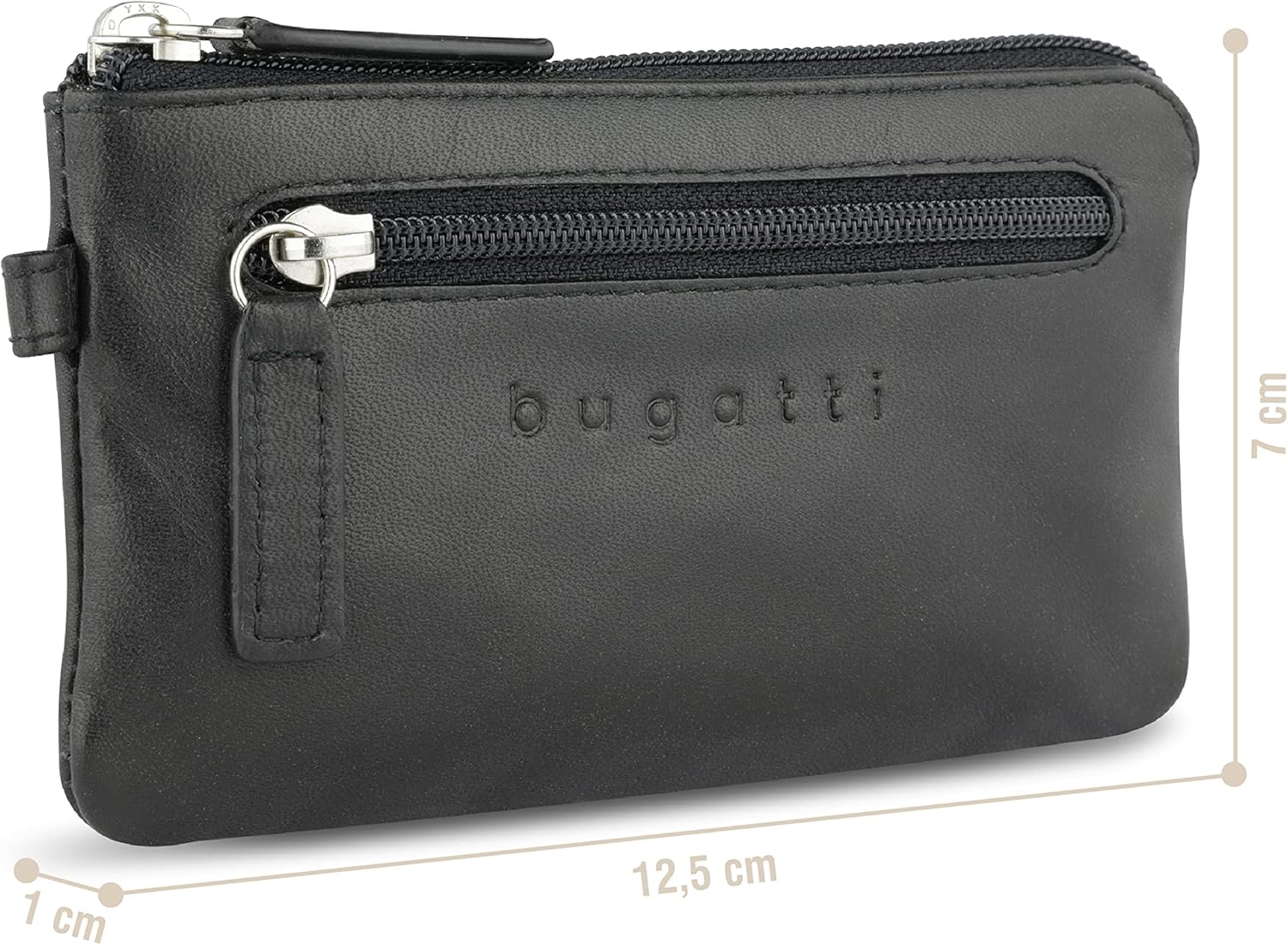 Thumbnail 1 de Bugatti Super Slim – étui à clés en cuir véritable avec protection RFID (noir) dans un coffret cadeau