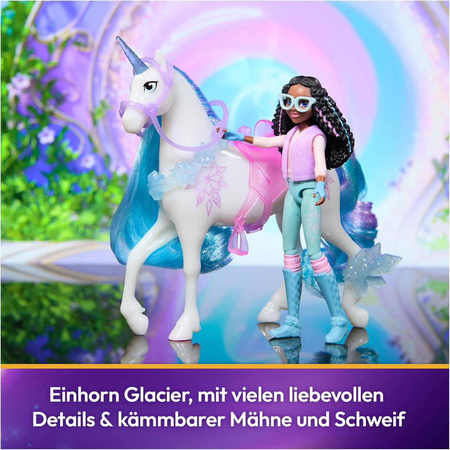 Detalle de Unicorn Academy Layla und Einhorn Glacier Set Spielzeug đŽ