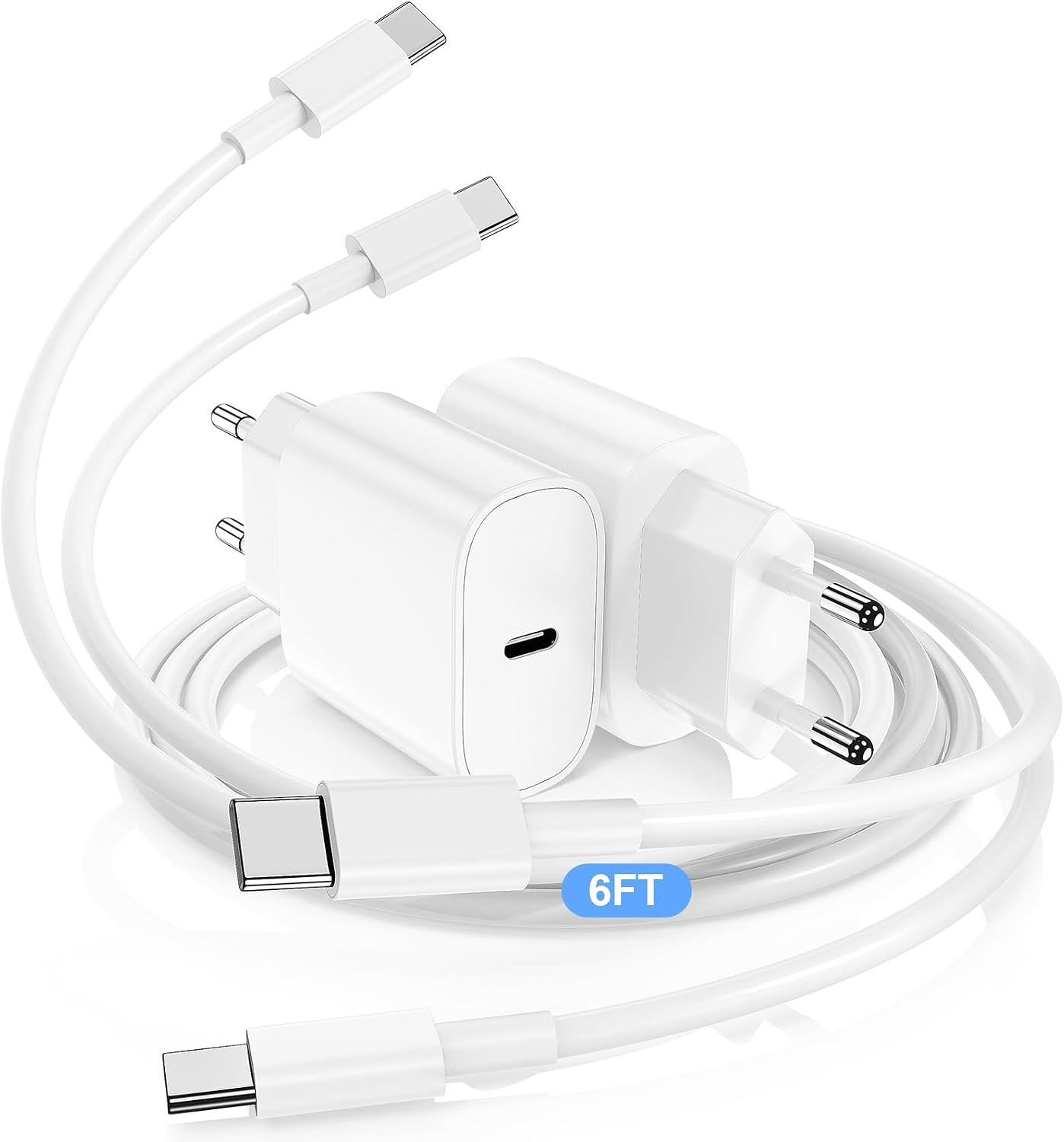 Detalle de DGVERS Cargador USB-C 20W y cable 2 m