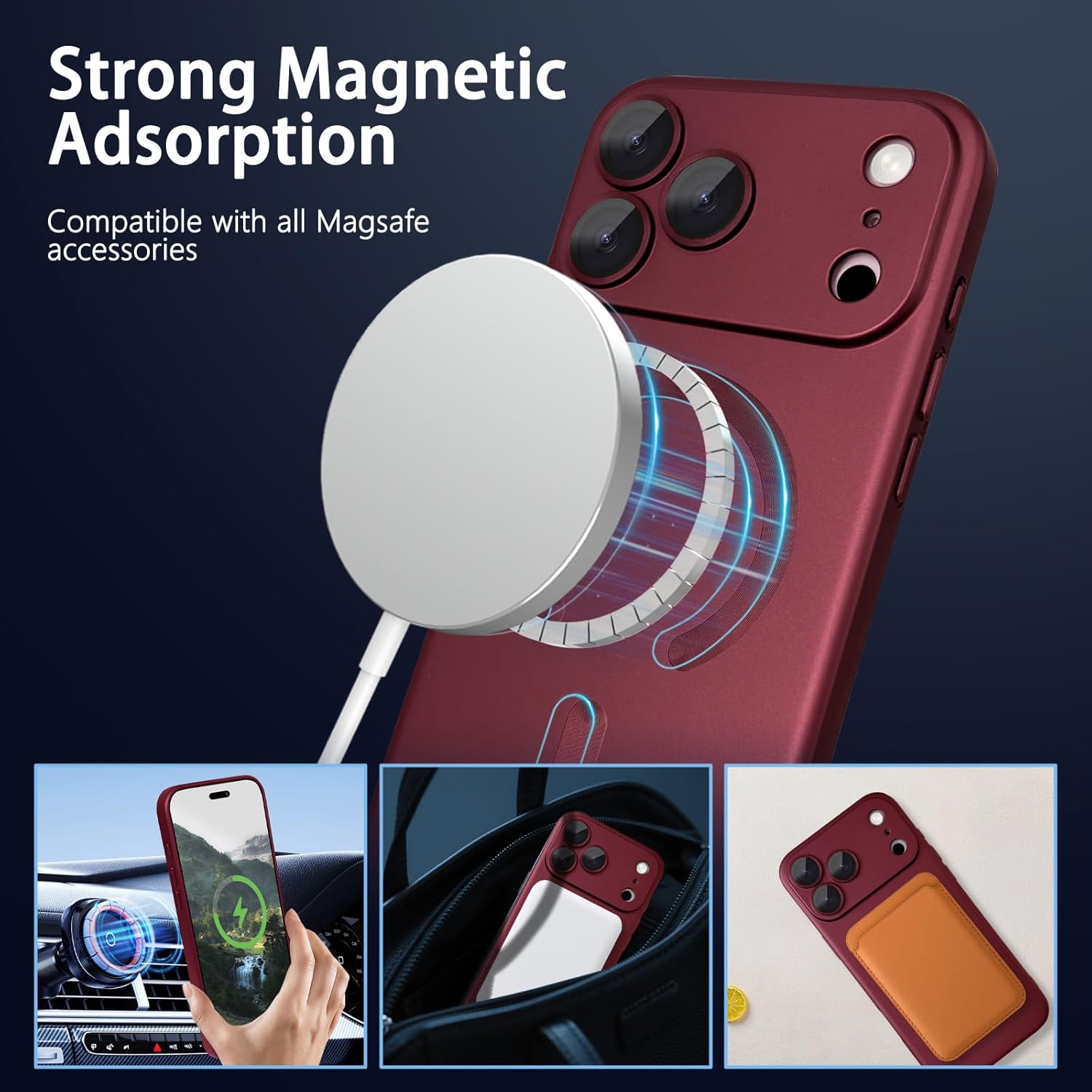 Thumbnail 1 de ankofave Magnetic iPhone 17 Pro Max Case 6.9"