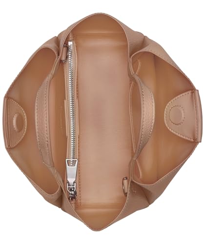 Thumbnail 1 de DKNY Willa Mini Satchel, bolso pequeño de poliuretano color capuchino