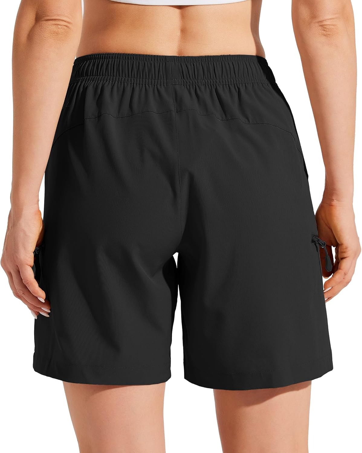 Detalle 2 de Willit Women's 5''/7'' Hiking Cargo Shorts — Lightweight, Quick-Dry, Sun-Protective with Zip Pockets