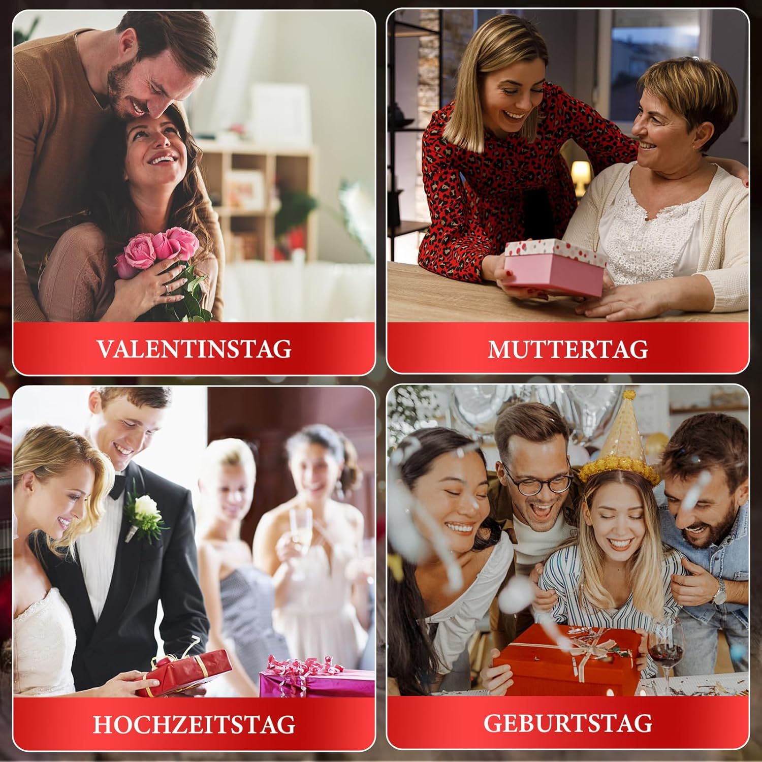 Thumbnail 6 de LED-Glasrose „Ewige Rose“ mit Schmetterling-Deko – Geschenk für Frauen (klassische blaue Rose)