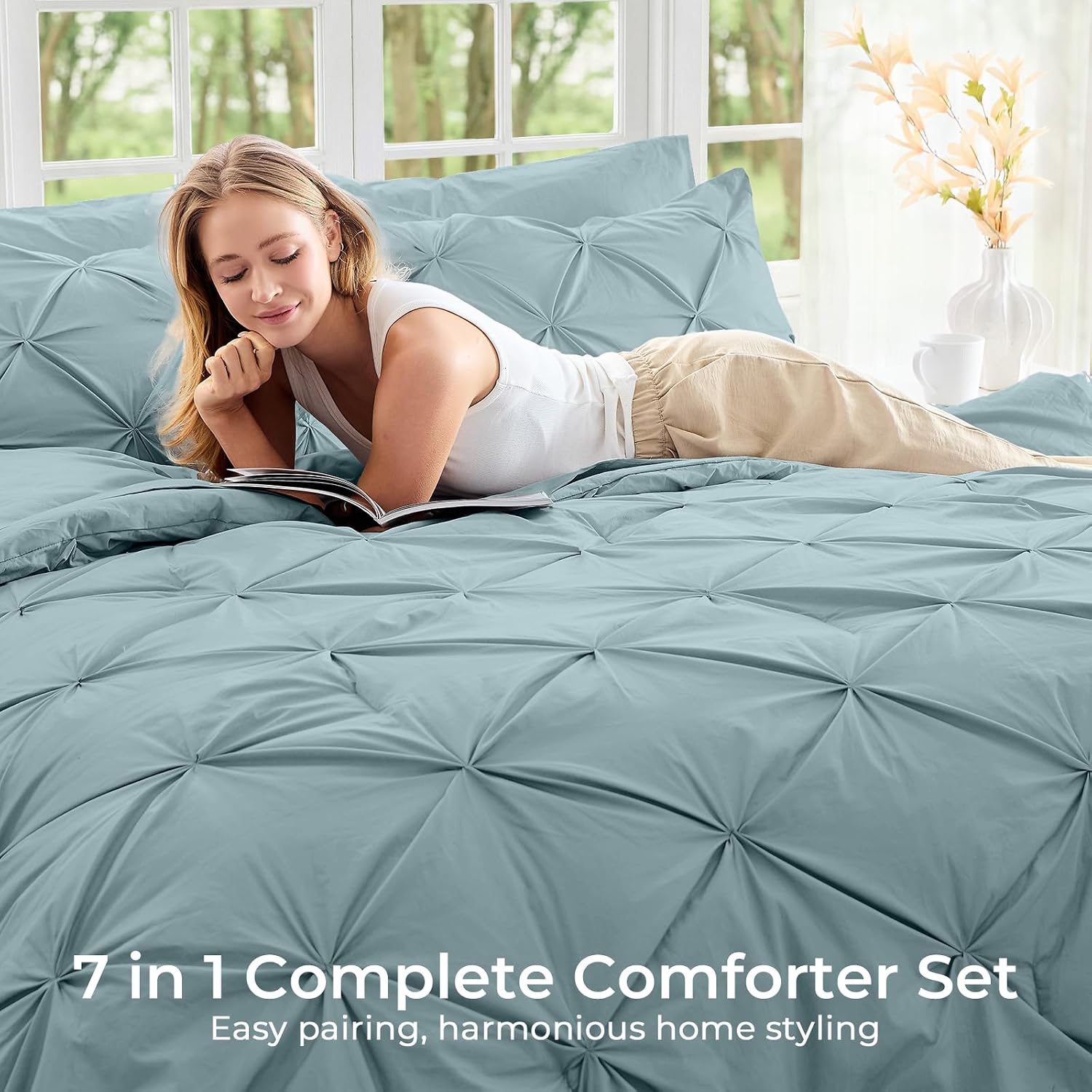 Thumbnail 5 de Sasttie Queen Comforter Set 88 x 88