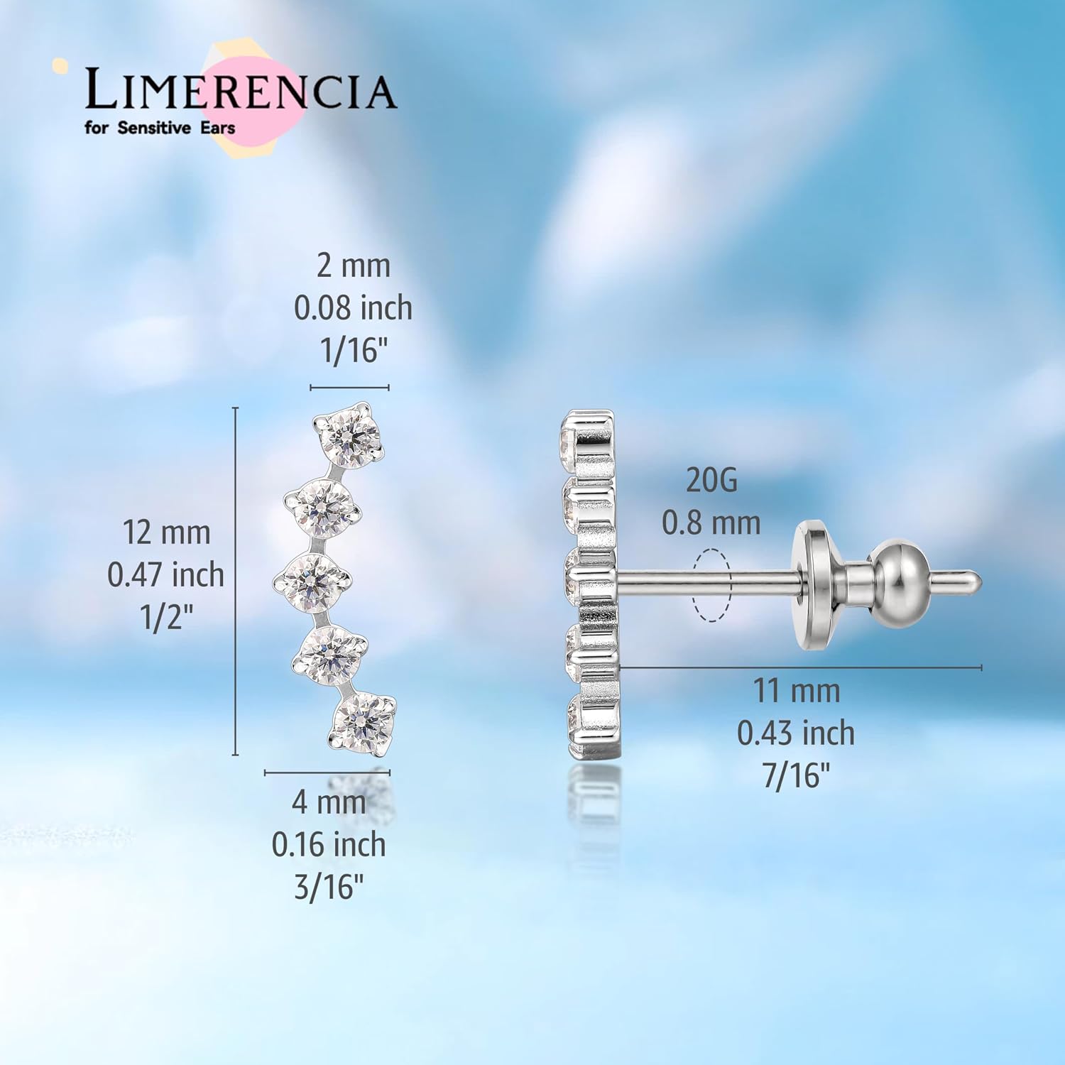 Detalle de Limerencia Titan Ohrringe Damen G23 Hypoallergen