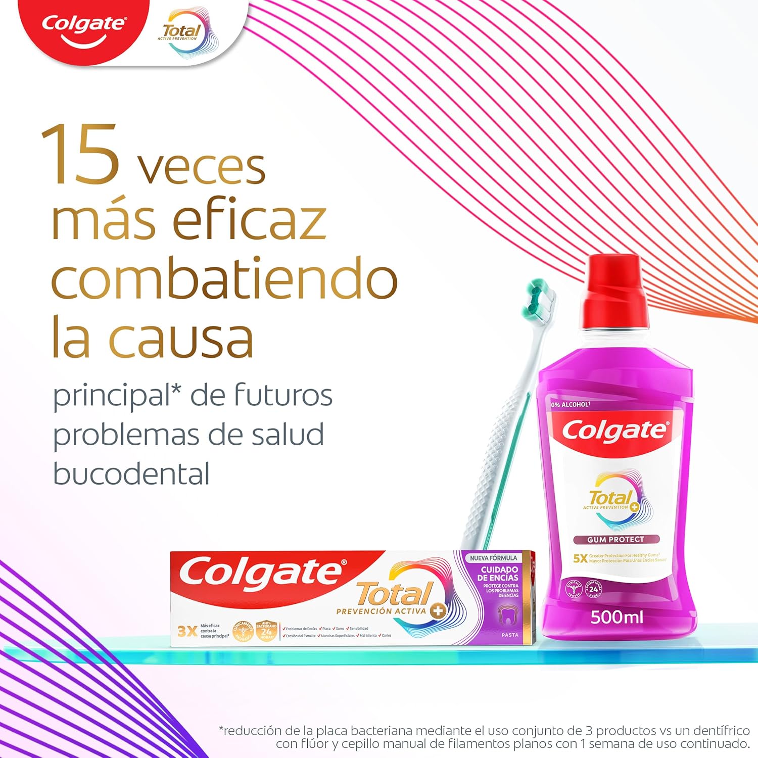 Thumbnail 4 de Colgate Total Prevención Activa 🦷 Pasta de dientes 4x75ml