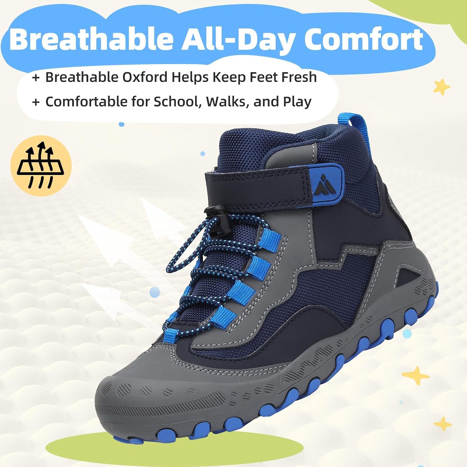 Detalle de Mishansha Kids Hiking Boots with Oxford Upper
