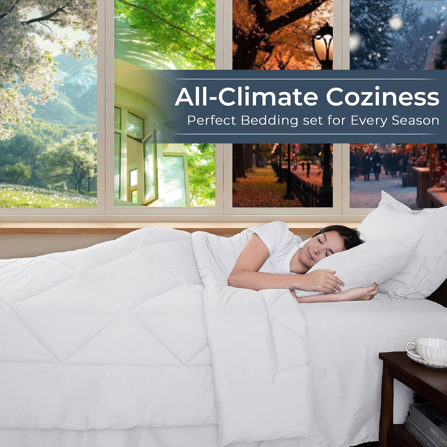 Detalle de HEVUMYI King Comforter Set