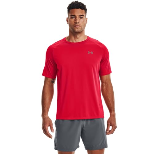 Detalle de Under Armour UA Tech 2.0 SS Tee – Leichtes Kurzarm-Trainingstop aus 100% Polyester