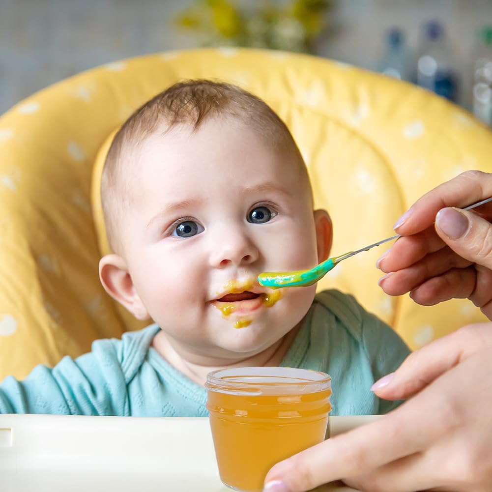 Thumbnail 6 de Aolso Babynahrungs-Aufbewahrungsbehälter (6er-Set) – 100 ml Glasportionen mit luftdichten Deckeln zum Einfrieren