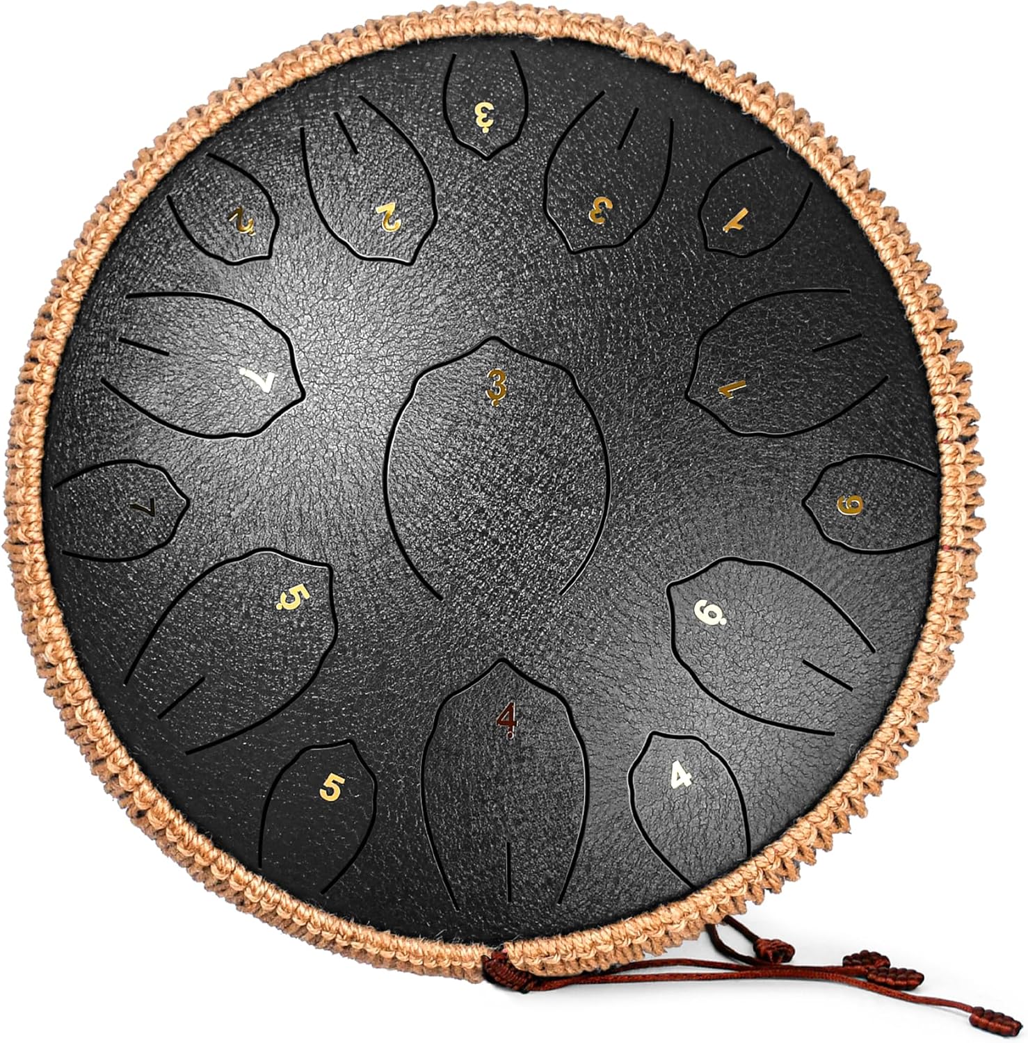 Thumbnail 6 de Steel Tongue Drum 14 Inch, 15 Note (C Major) with Music Book, Mallets & Carry Bag