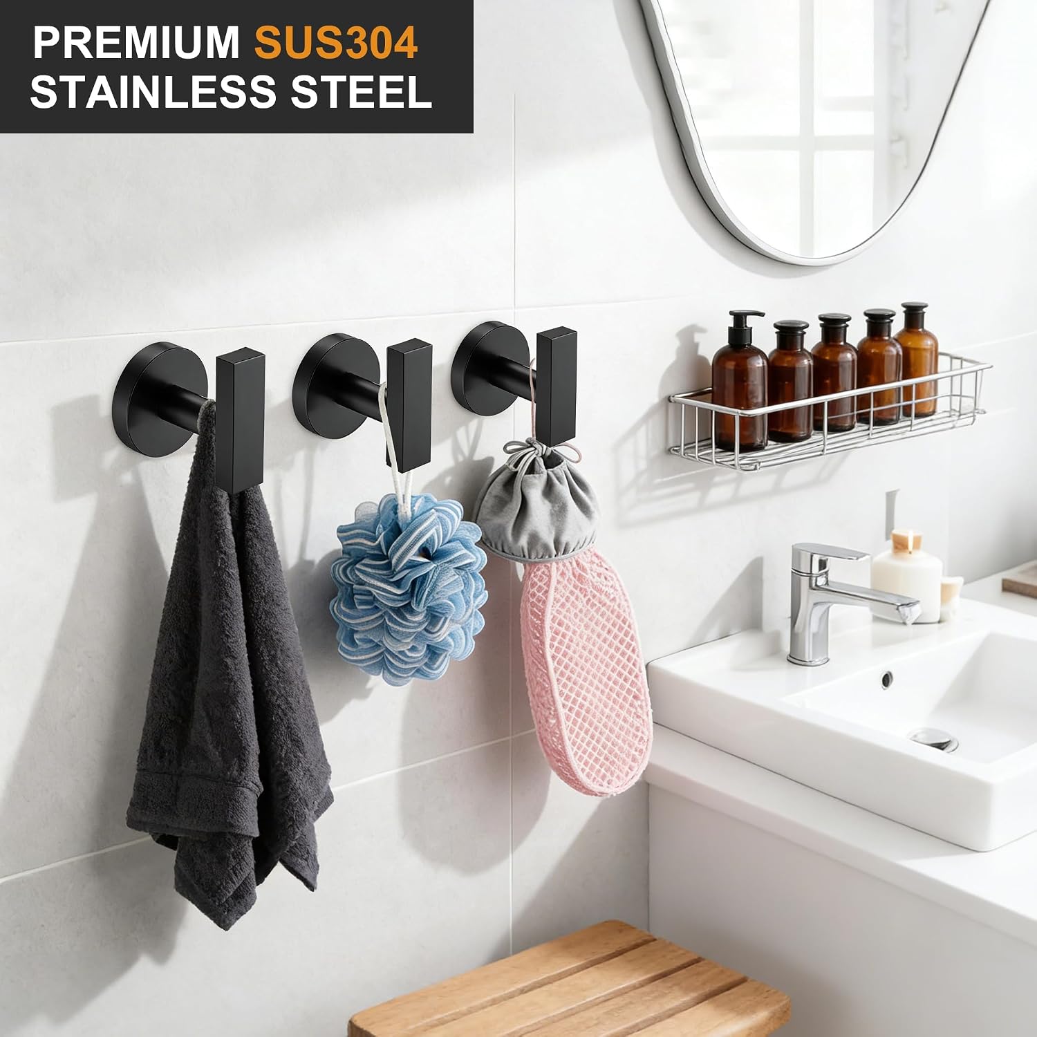 Detalle 2 de Towel Hooks in SUS304 Stainless Steel