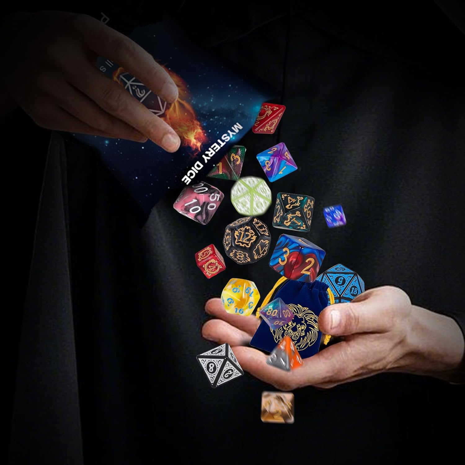 Thumbnail 2 de QMAY Mystery Dice 6x7 Polyhedral Sets