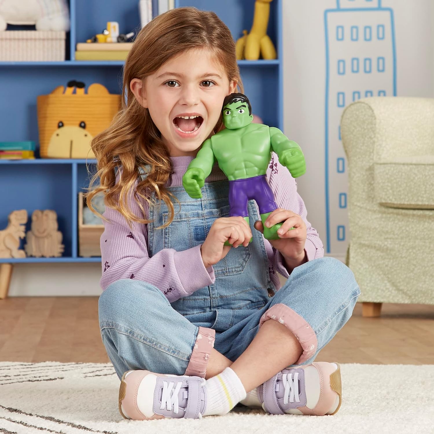 Detalle de Hasbro Marvel: Supersized Hulk – Spidey e i Suoi Fantastici Amici, action figure da 22,5 cm