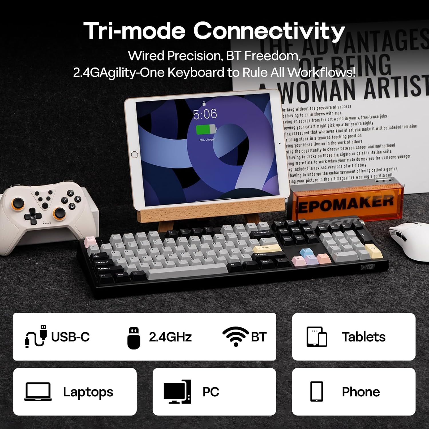 Thumbnail 4 de EPOMAKER TH108 Pro 10000mAh wireless mechanical keyboard ⌨