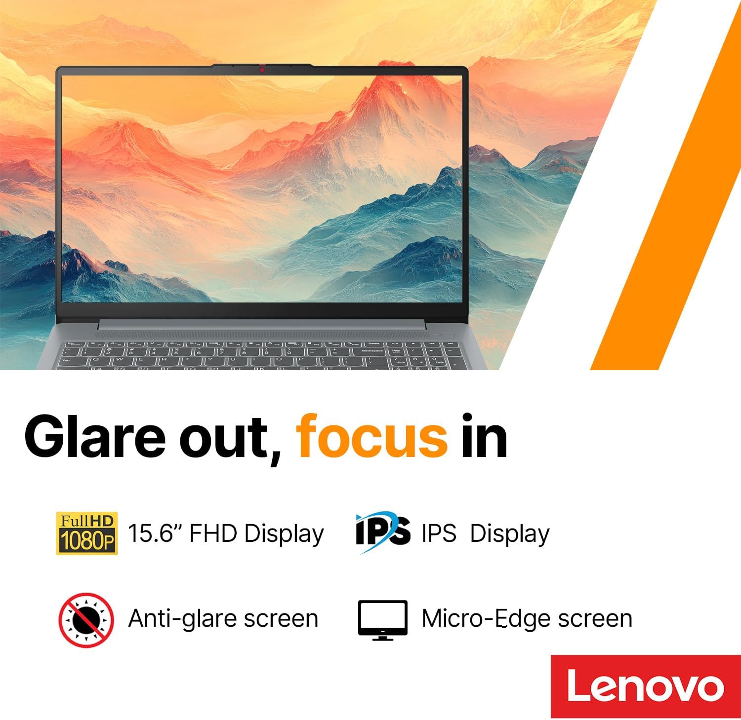 Detalle 2 de Lenovo IdeaPad Slim 3i 15.6" FHD Laptop, Intel N100, 128GB SSD, Microsoft 365