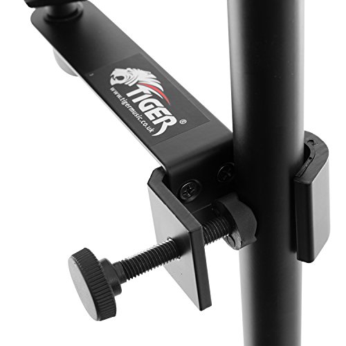 Detalle de Tiger IMCA-BK: Supporto per Tablet iPad per asta microfonica regolabile, colore nero