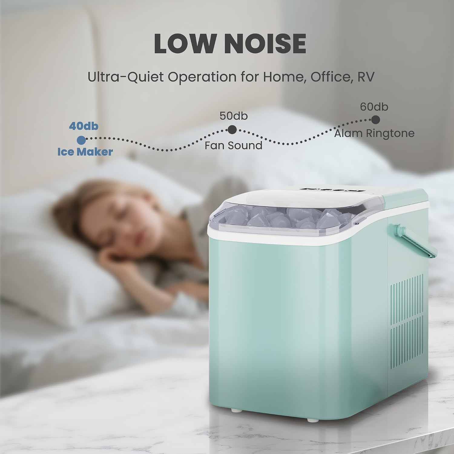 Thumbnail 6 de DUMOS Countertop Ice Maker, 1.5L Tank