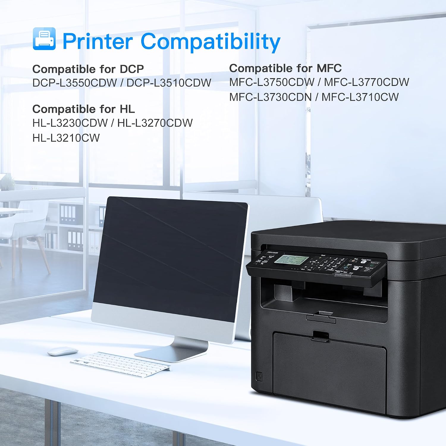 Detalle de LxTek TN-243CMYK TN247 kompatibler Toner 4er-Set für Brother (TN-243BK, TN-243CMYK, TN-247BK)