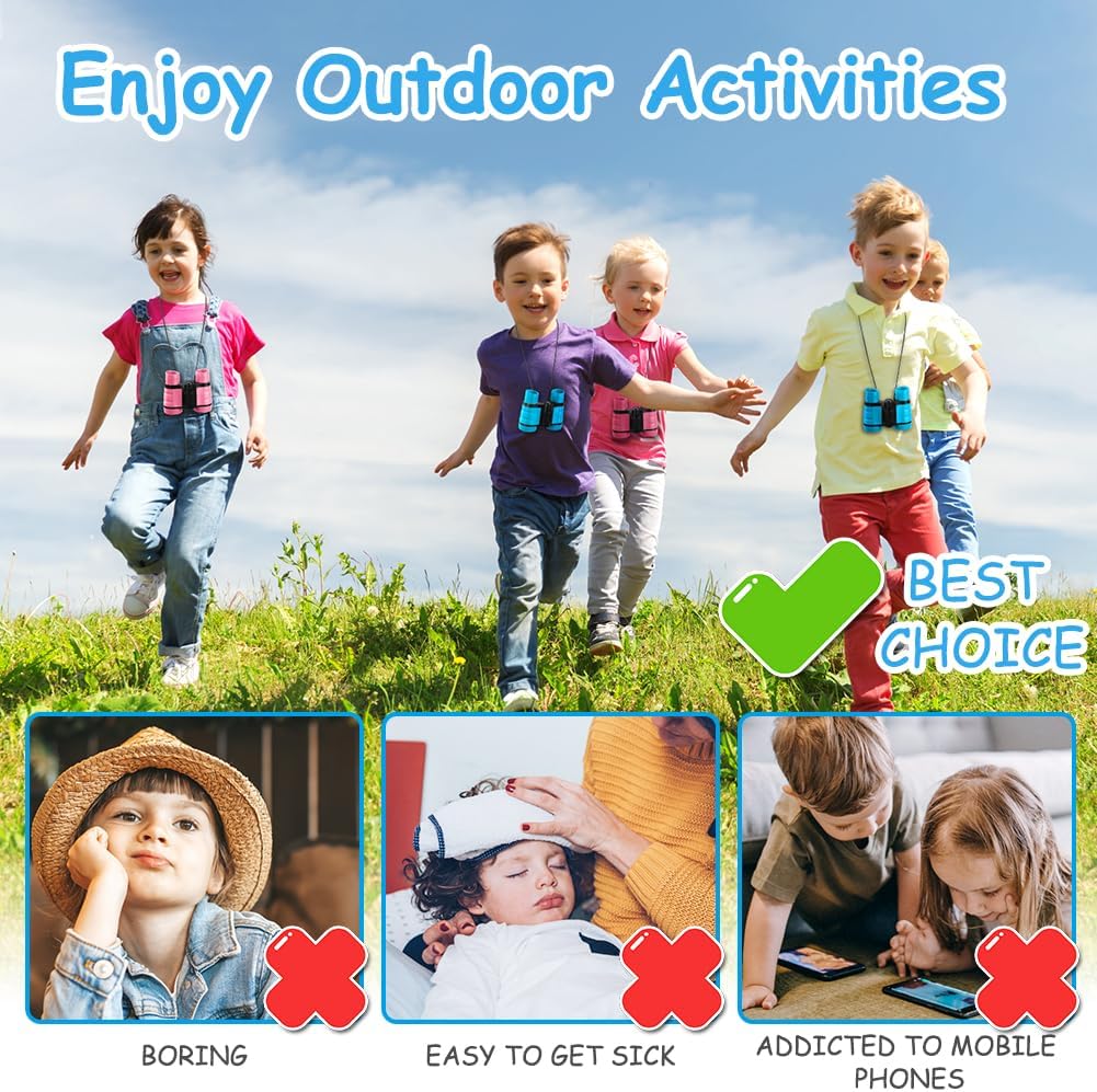 Thumbnail 4 de OSDUE Fernglas für Kinder 4x30 blau