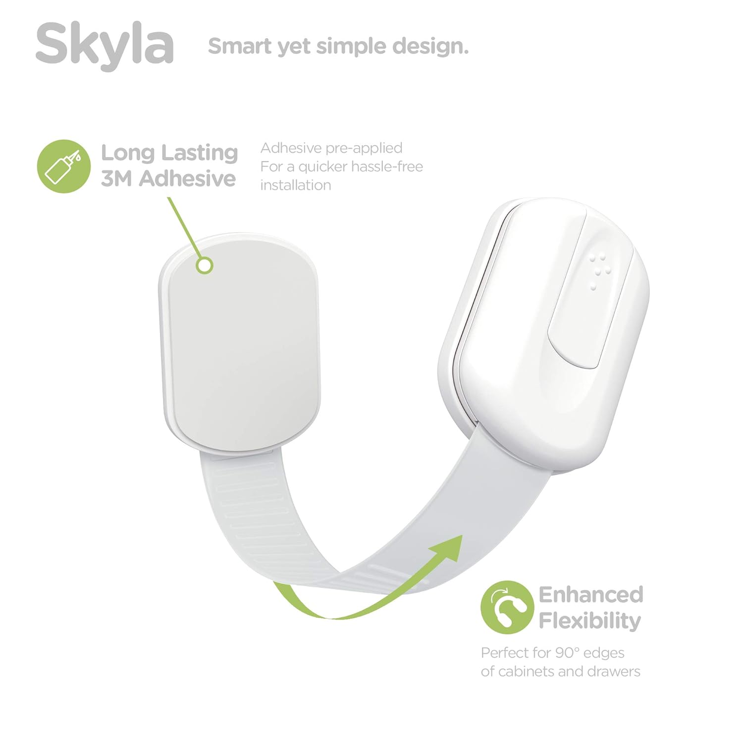 Thumbnail 4 de Skyla Homes Baby Proofing: 16-Pack of Safe, Easy-to-Install Cabinet Locks with 3M Adhesive