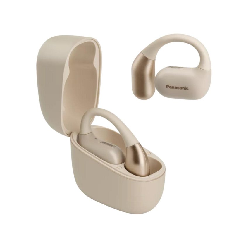 Thumbnail 3 de Auriculares Panasonic RB-F10DE inalámbricos Bluetooth con ENC, micrófono y diseño open-ear beige