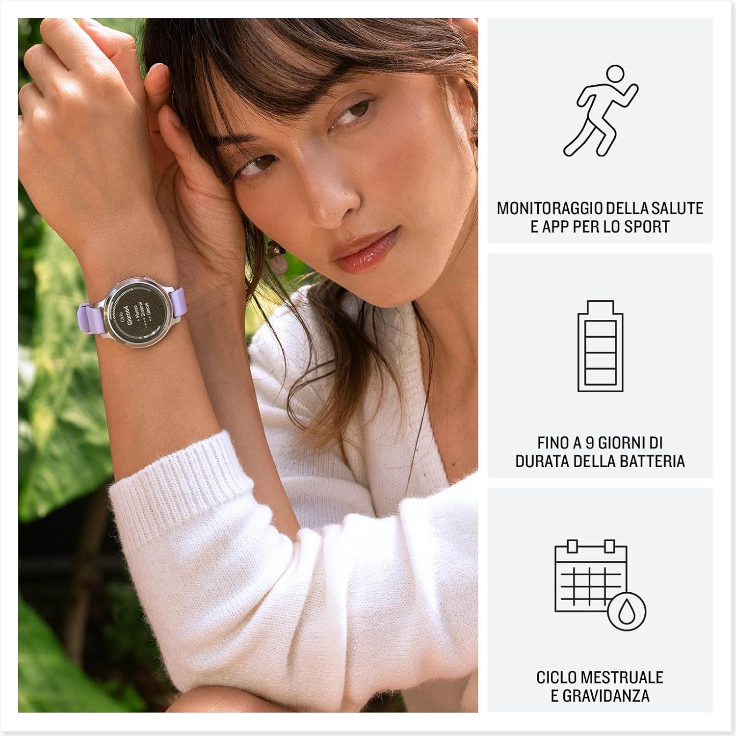 Thumbnail 2 de Garmin Lily 2 Active: smartwatch femminile compatto e di stile, GPS e autonomia di 9 giorni