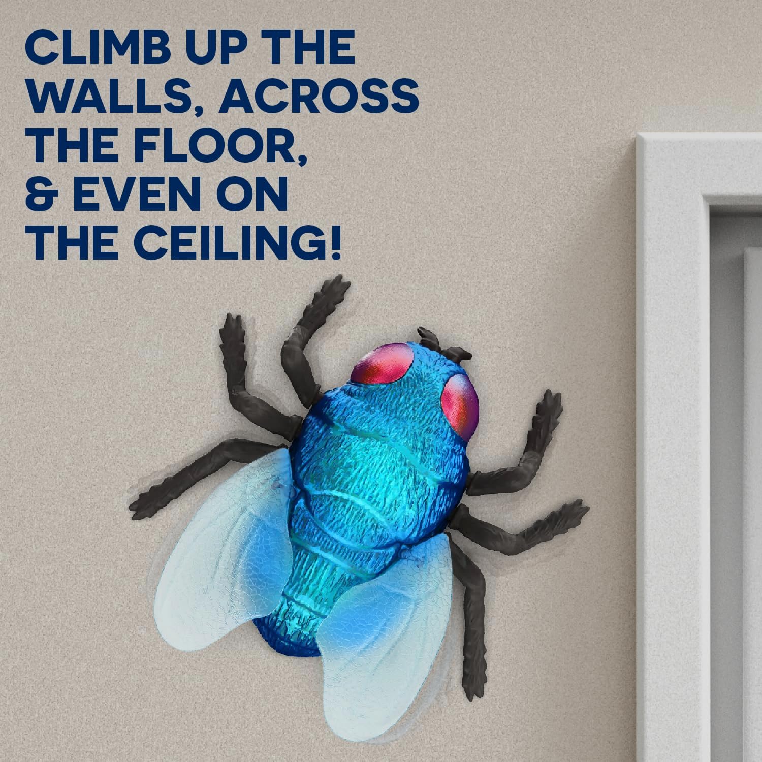 Thumbnail 6 de Terra by Battat AN2945Z Remote-Controlled Climbing Fly Toy, Blue Bottle Fly