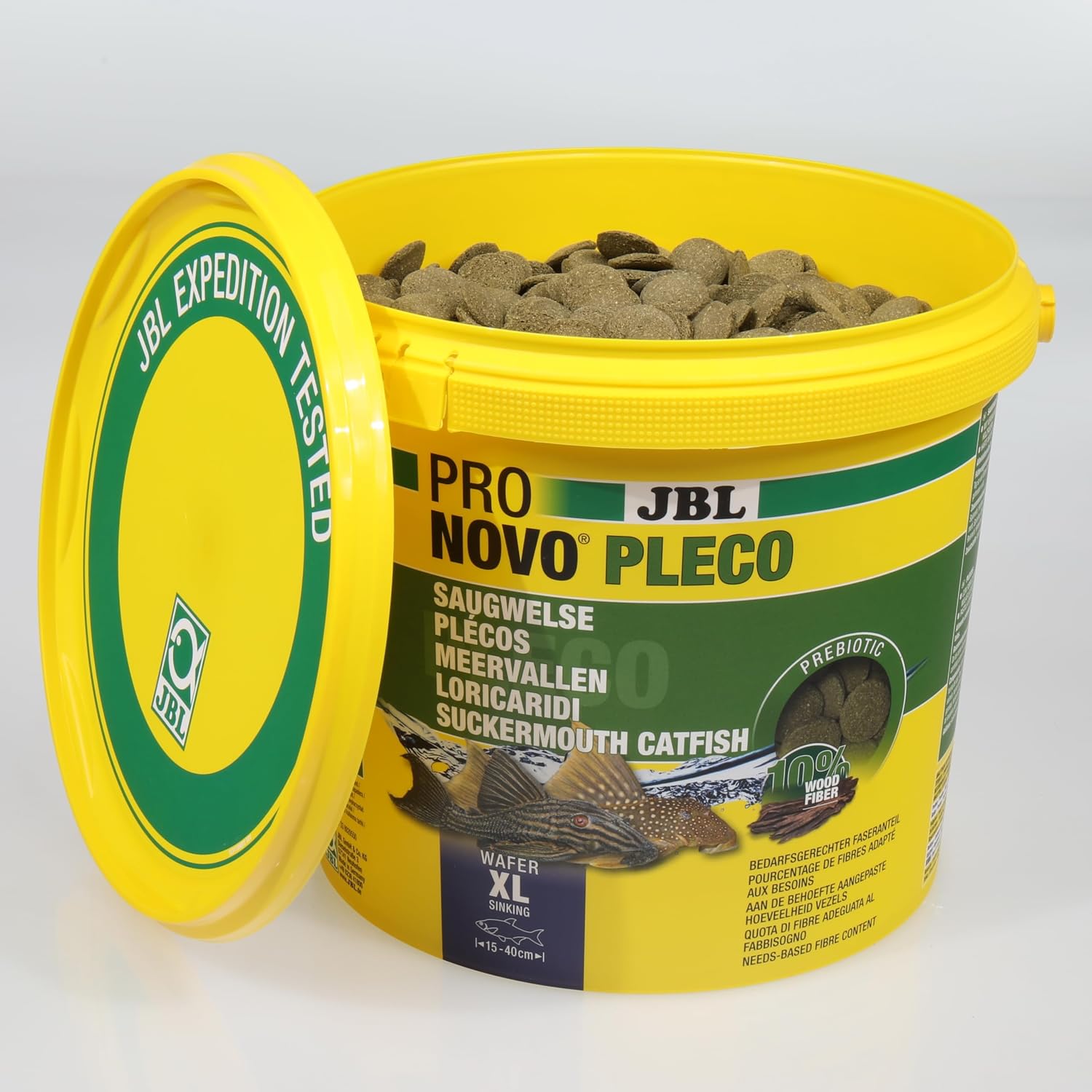 Detalle 2 de JBL Pronovo Pleco Wafer XL 5,5 l bodemvisvoer met spirulina en zalm