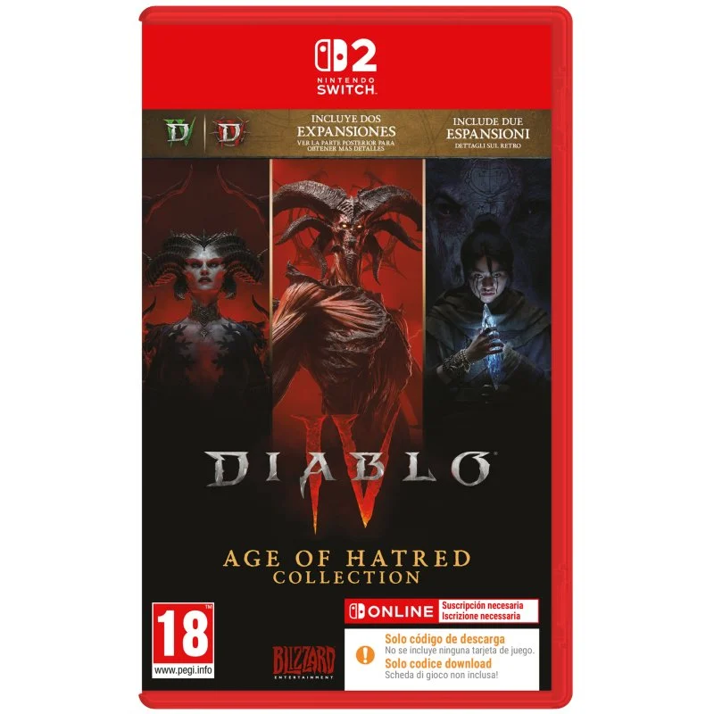 Detalle de Activision-Blizzard Diablo IV: Age of Hatred Collection (CIAB) para Switch 2