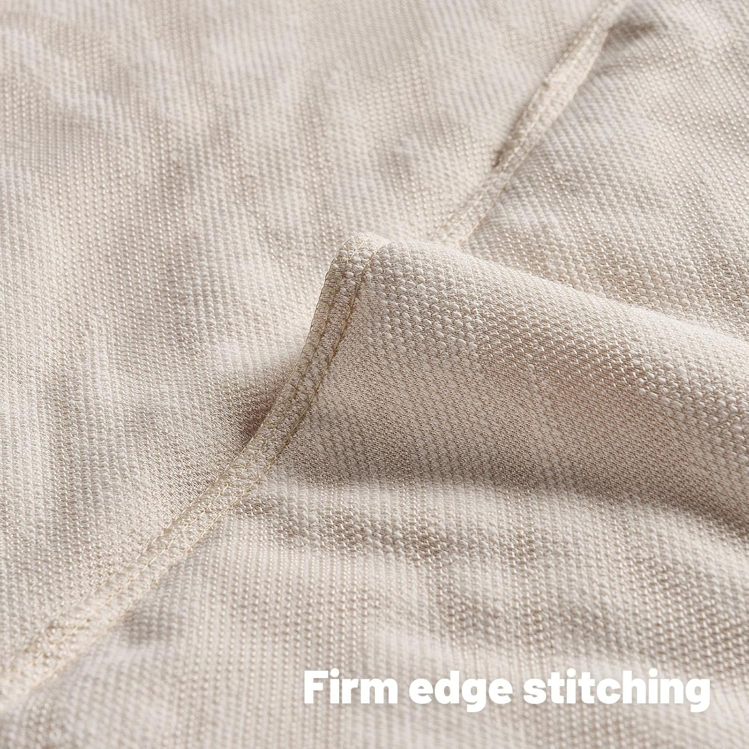 Detalle de Ystyle Lot de 2 Housses de Coussin 45x45 cm en Peluche Douce – Crème